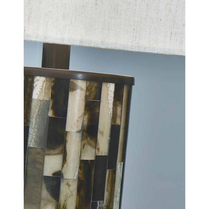 Signature Design by Ashley Ellford Black/Brown Table Lamp - 15"W x 15"D x 27"H