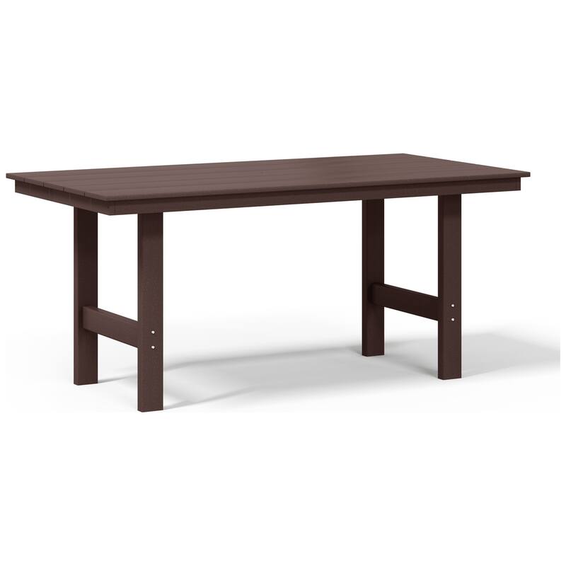 Shoreside 66 Inch X 34 Inch Rectangular Patio Dining Table