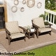 preview thumbnail 40 of 128, 21 W x 22 D in. Deep Seat Outdoor Cushion Set by Crestlive Products