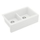 preview thumbnail 45 of 56, Karran Farmhouse Apron Front Quartz Double Bowl Kitchen Sink