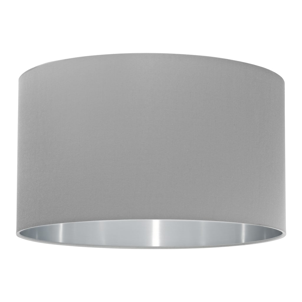 Eglo Policara Grey Exterior Silver Interior Fabric Floor Lamp Shade