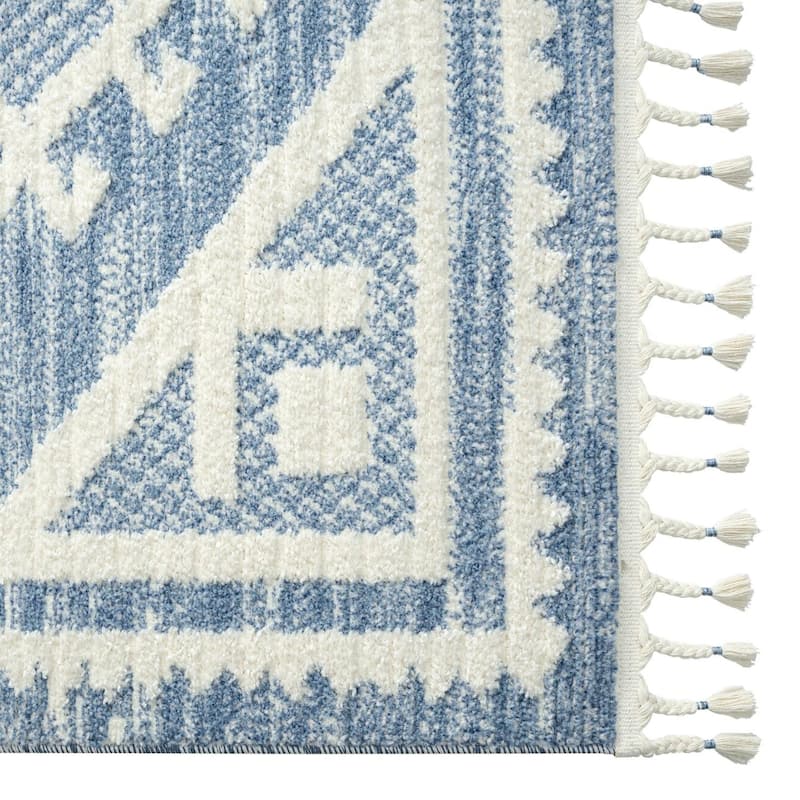 Luxe Weavers South Western Fringe Geometric Area Rug for Living Rooms