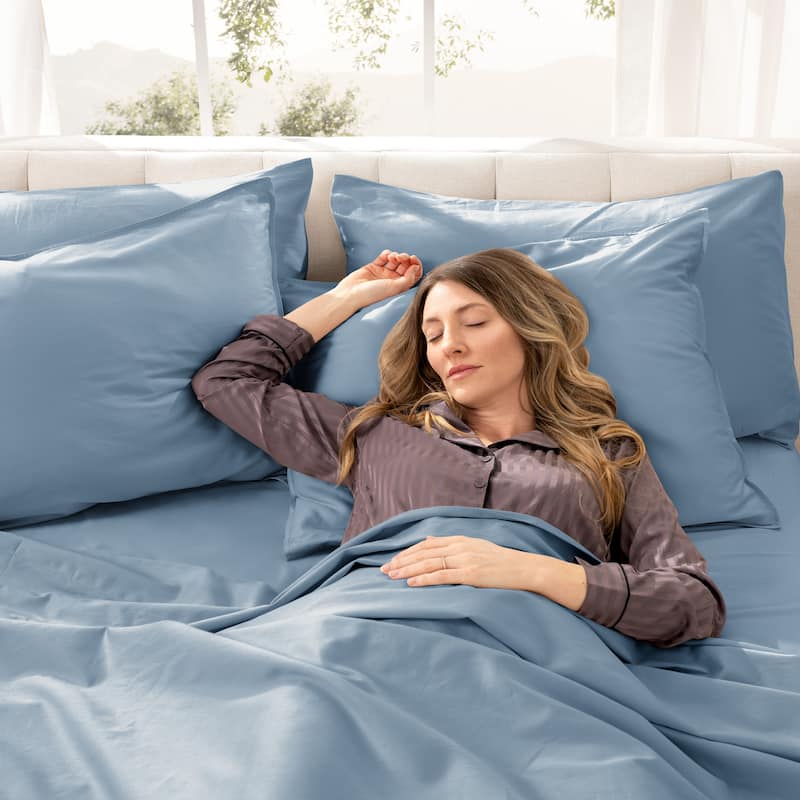 Bare Home Organic Cotton Sheet Set - Silky Smooth Sateen Weave