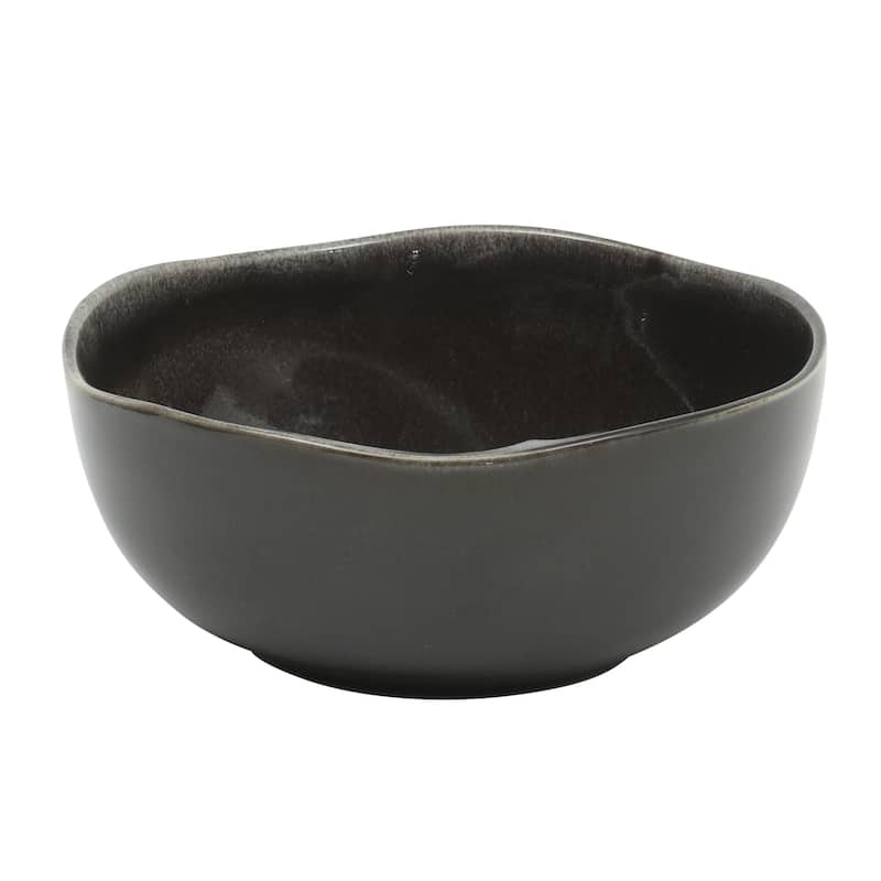 Gibson Soho Lounge Nardini 12 Piece (Service for 4) Plates and Bowls Reactive Glaze Dishes Stoneware Dinnerware Set