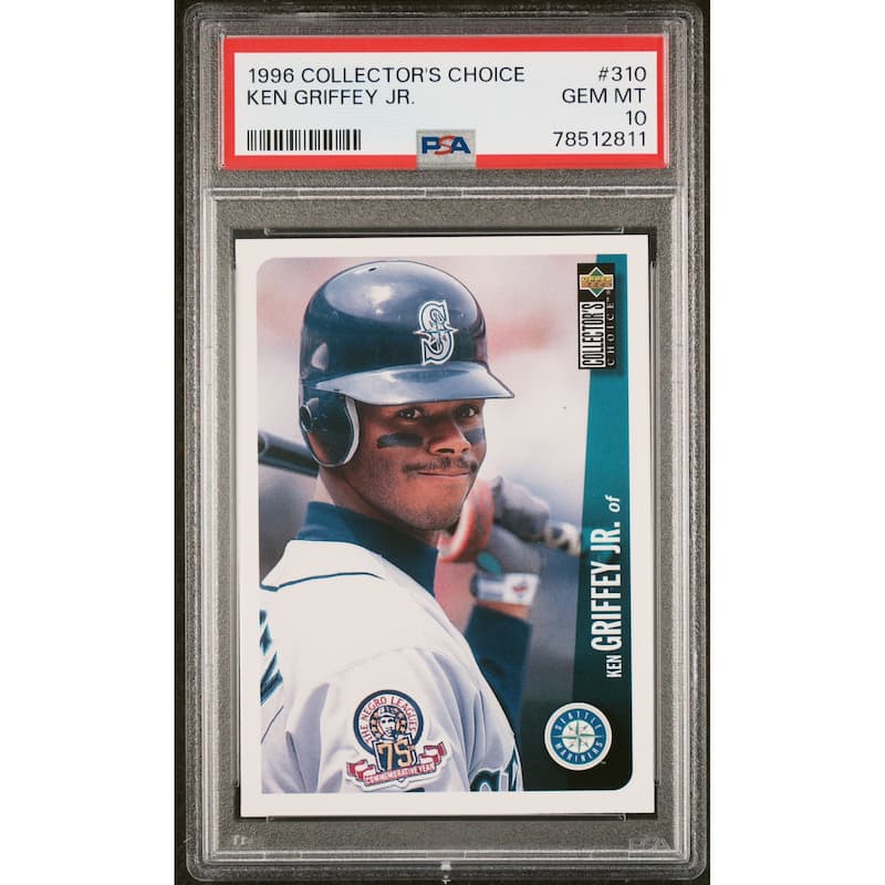 Ken Griffey Jr 1996 Upper Deck Collectors Choice Card #310 Graded PSA 10 - 8'6" x 11'6"