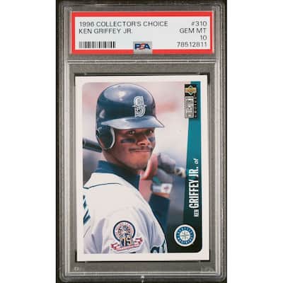 Ken Griffey Jr 1996 Upper Deck Collectors Choice Card #310 Graded PSA 10 - 8'6" x 11'6"