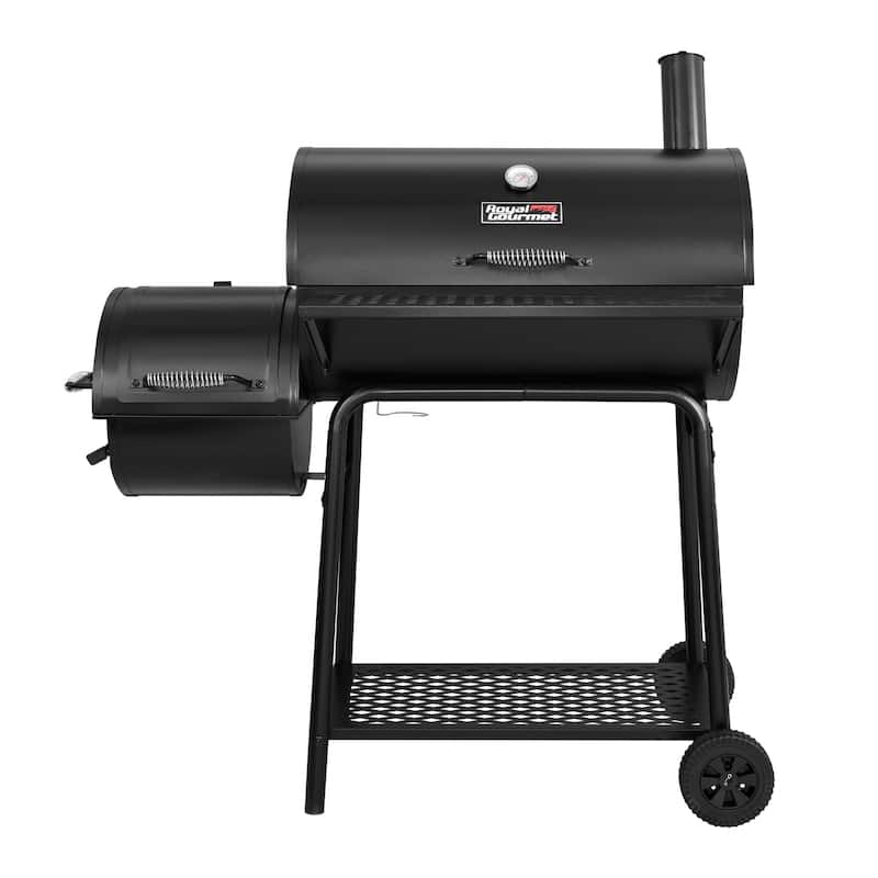 Royal Gourmet Charcoal Grill with Barrel Offset Smoker
