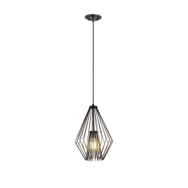 Z-Lite Quintus Single Light 12-1/4" Wide Abstract Pendant