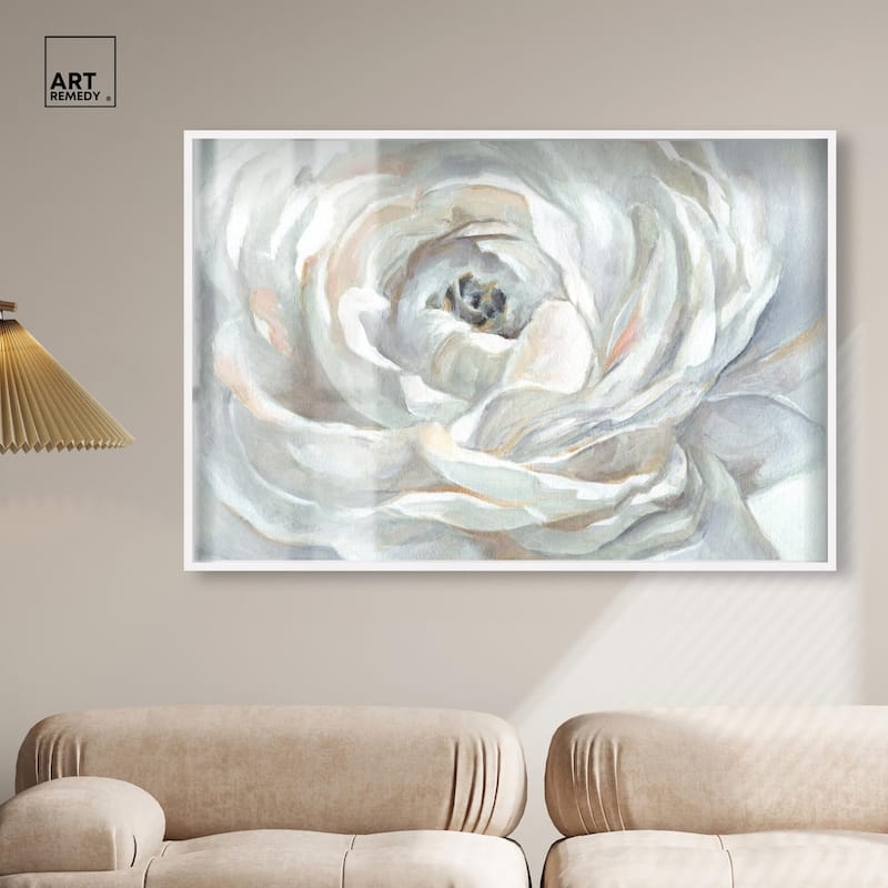 Powdery Peony Shadowbox by Art Remedy