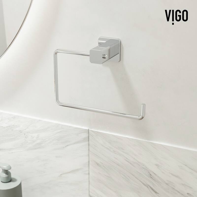 VIGO Meridian 3-Piece Bathroom Hardware Accessory Set with 24 in. Towel Bar, Toilet Paper Holder, Hand Towel Holder