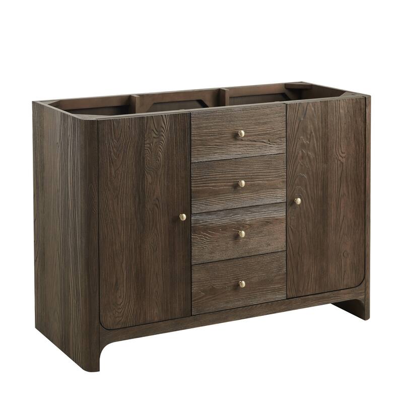 James Martin Vanities D125-V48 Gracyn 48" Free Standing Single Basin - Sable - Natural Finish