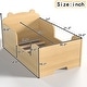preview thumbnail 39 of 43, Roomfitters Bear-Shaped Toddler Floor Bed, Wood Cot with Safety Guardrails, Modern Montessori Low Profile Kids Bed
