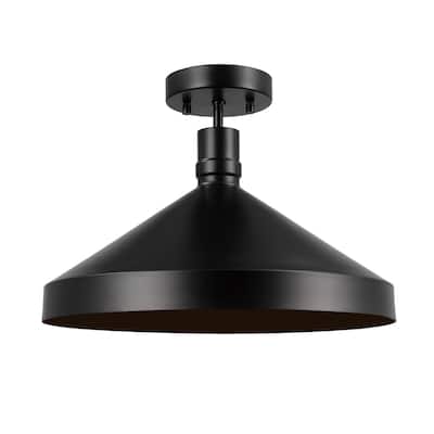Globe Electric 91005231 Violet 15" Wide Semi-flush Outdoor Ceiling