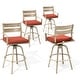 preview thumbnail 31 of 44, Outdoor Aluminum Swivel Patio Bar Stools with Sunbrella Fabric Cushion