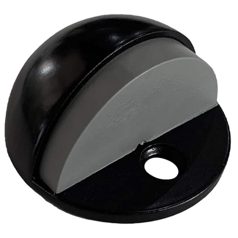Design House 188375 1-1/2" Floor Mounted Dome Door Stop - Matte Black