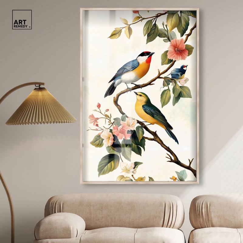 Colorful Perch Shadowbox by Art Remedy