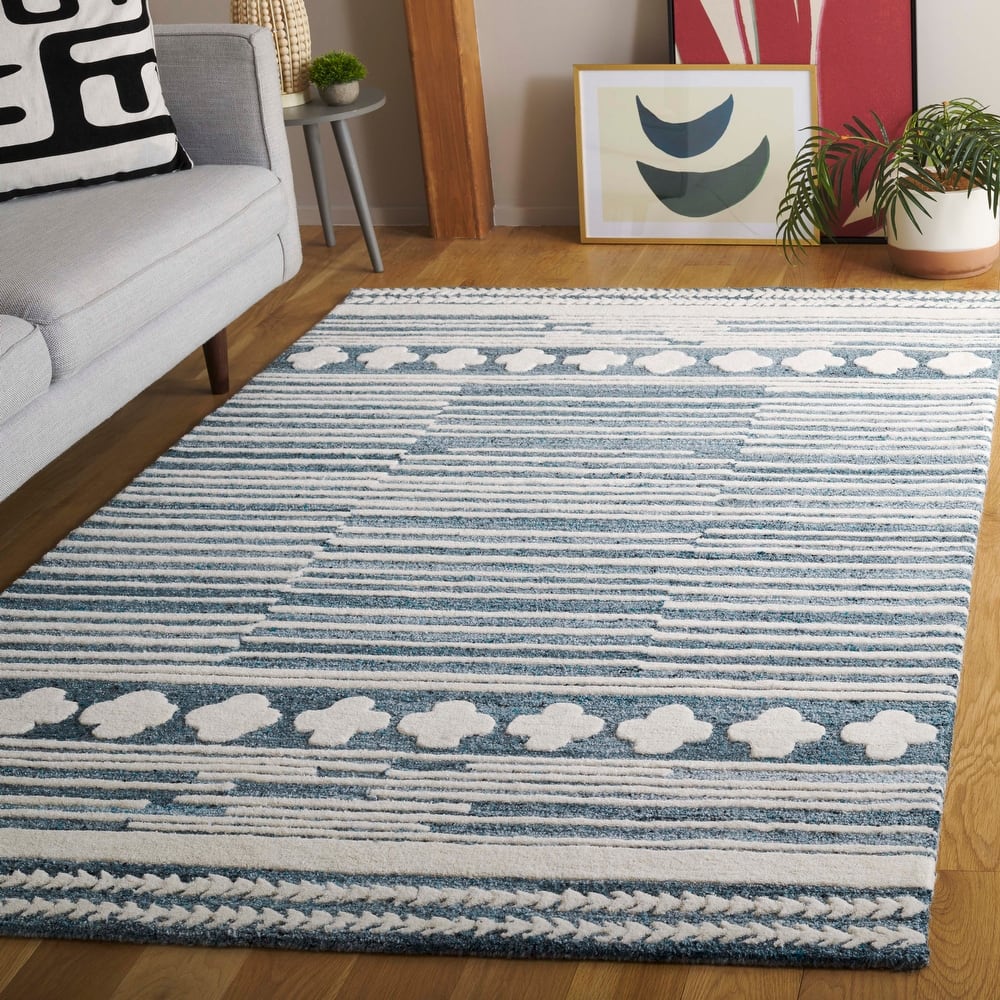 SAFAVIEH Handmade Abstract Brid Modern & Contemporary Wool Rug