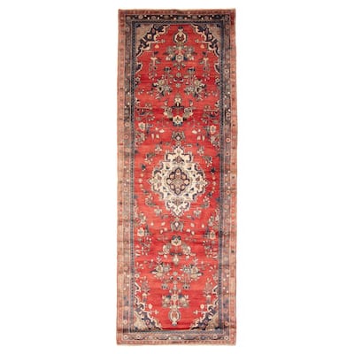 ECARPETGALLERY Hand-knotted Anadol Dark Copper Wool Rug - 3'3 x 9'11