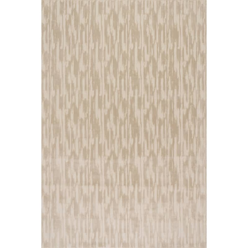Nuloom Zirella Mid-Century Geomeric Area Rug - 6' 7" x 9' - Cream - Rectangle