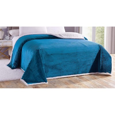 Home Essentials by Décor&More Corduroy Sherpa Blanket