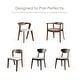 preview thumbnail 6 of 6, Furniture of America Abigail II Mid-century Modern Handcrafted Solid Wood Dining Chairs (Set of 2)
