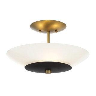 Minka Lavery 1703 Bax 3 Light 14" Wide Semi-Flush Mount Ceiling
