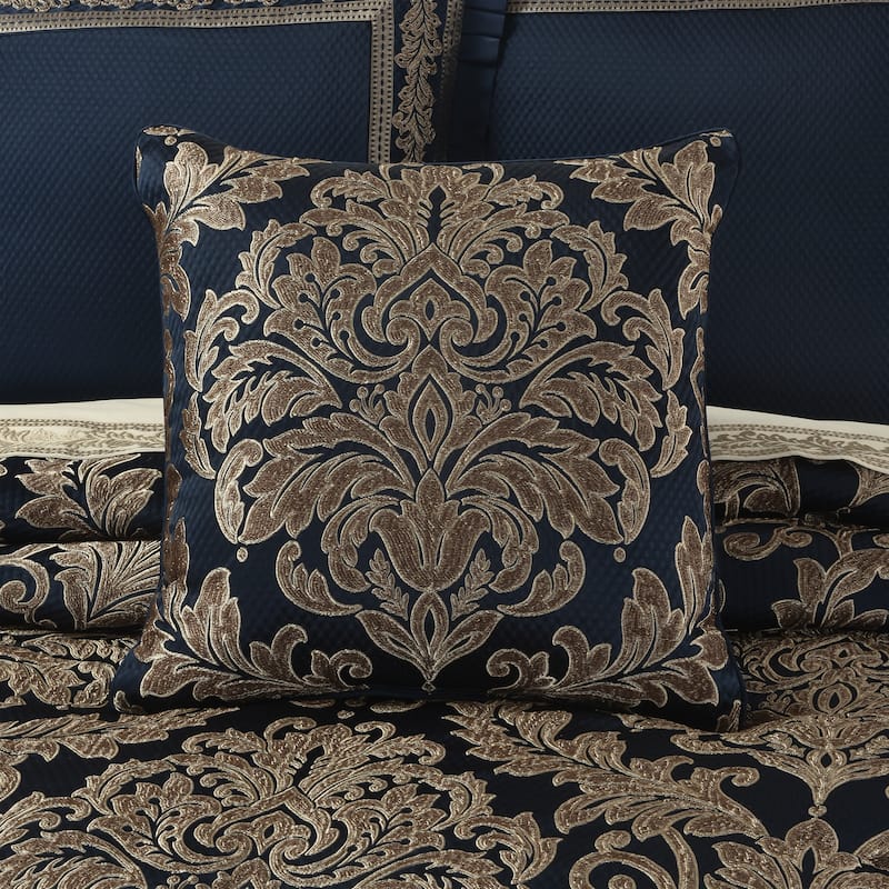J. Queen New York Monte Carlo 20" Decorative Throw Pillow - Accent - Polyester - Navy