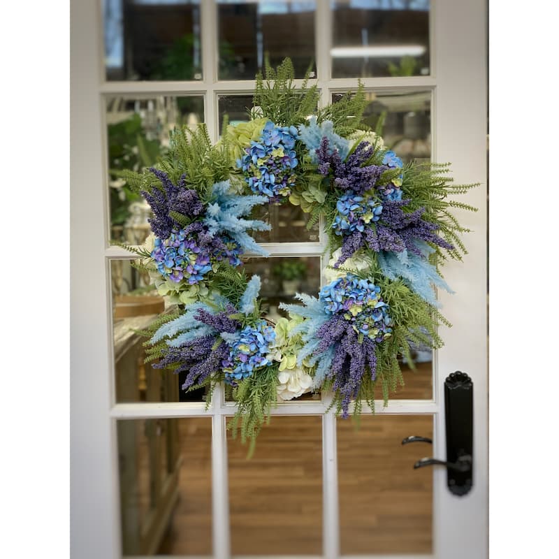 Lavender, Hydrangea and Astilbe Wreath