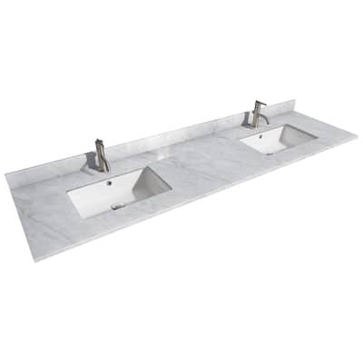 Wyndham Collection 80" Double Vanity Top with Undermount Rectangular