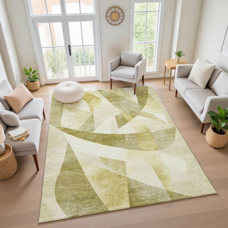 Premium Washable Super Soft Abstract Contemporary Mayfield Rug