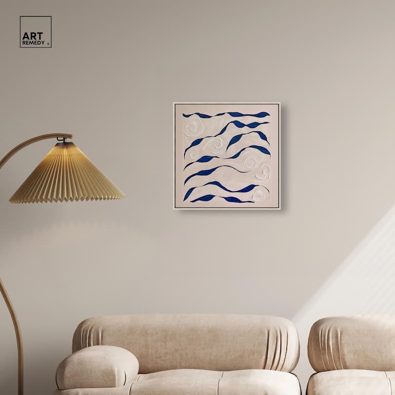 Acrylic Waves Canvas by Art Remedy