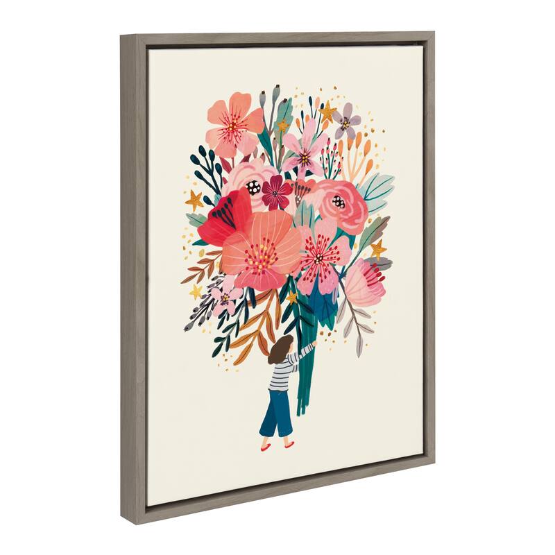 Kate and Laurel Sylvie Hope Framed Canvas by Mia Charro