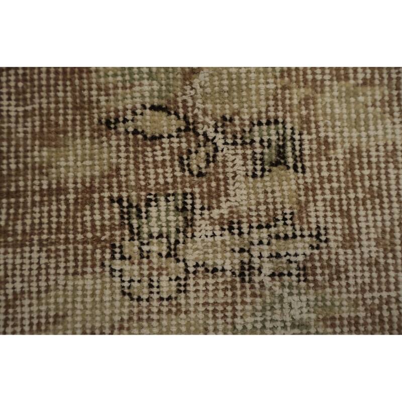 Hand Knotted Oriental 100% Wool Carpet Transitional Medallion Brown Anatolian Area Rug - 8' 8'' X 5' 10''