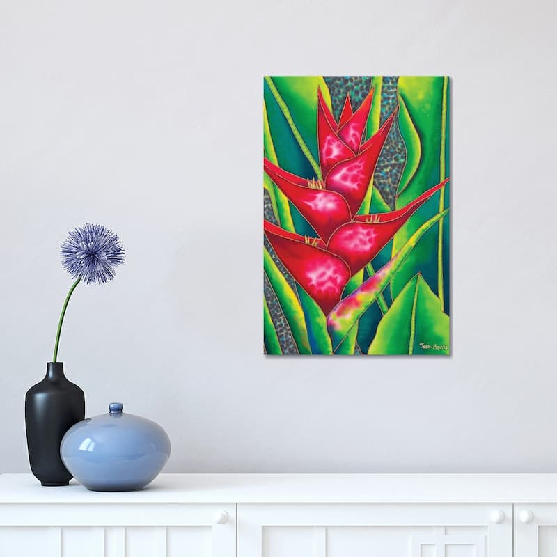 iCanvas "Red Heliconia" by Daniel Jean-Baptiste Canvas Print - 18x12x1.5