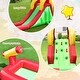 preview thumbnail 8 of 9, Inflatable Water Slide Bounce House with Climbing Wall and Jumper without Blower - 15.4" x 4" x 8" (L x W x H)