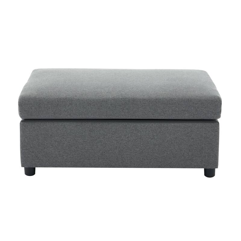Modern Oversized Armchair with Ottoman, Single Sofa with Lumbar Support, Accent Chair, Reading Chair for Bedroom, Living Room