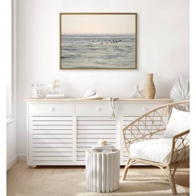 Kate and Laurel Sylvie Birds of a Feather Framed Canvas by Crystal Lynn Collins