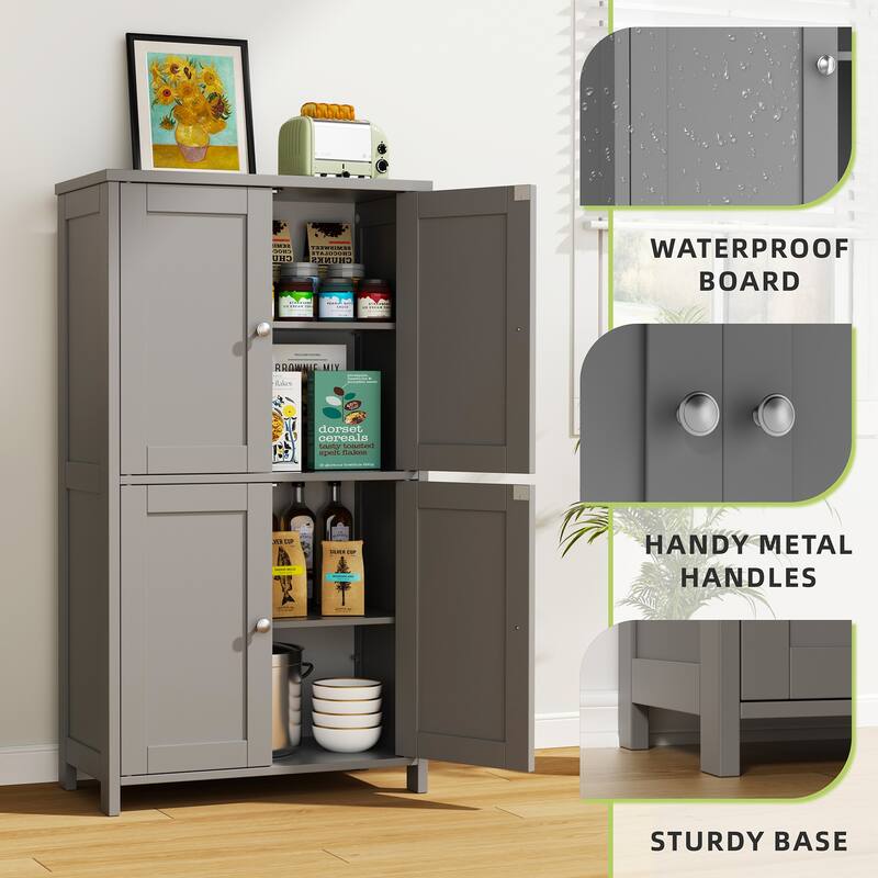 Multi-Room Storage Cabinet with Waterproof Board – Organizer for Bathroom, Kitchen & Living Room