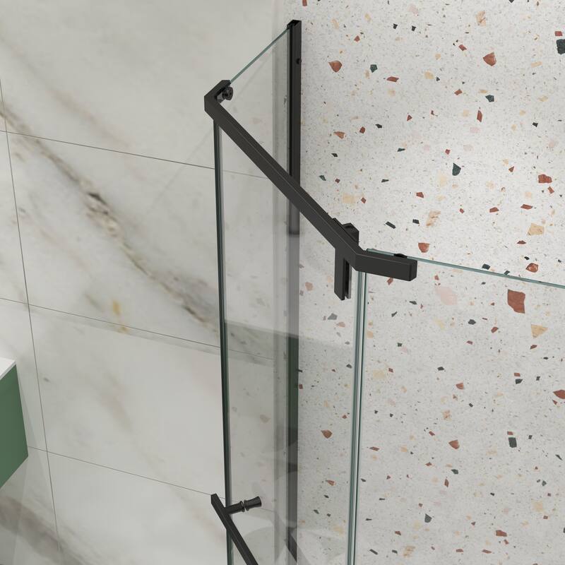 Pivot shower door, with 1/4" tempered glass