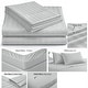 preview thumbnail 118 of 116, Home Sweet Home Dream Striped 1200 TC Cotton Deep Pocket Bed Sheet Set