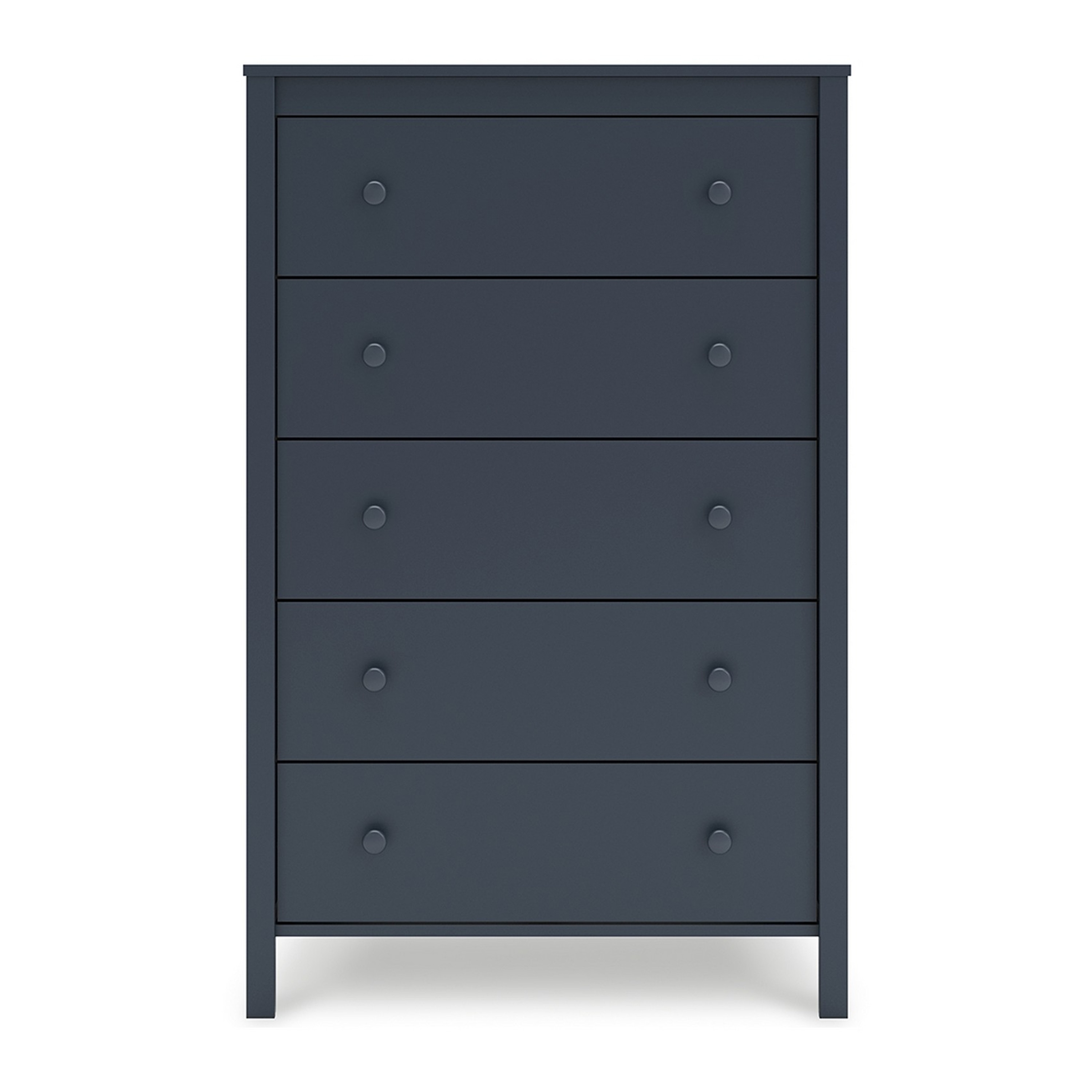 Cian Tall Dresser Chest, 5 Drawers, Knobs, Navy Blue Wood, 50 Inch - On  Sale - Overstock - 42661677