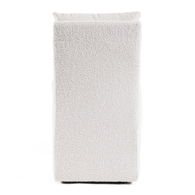 Furniture of America Salantes Modern Upholstered Dining Chair with Casters