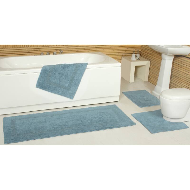 Fabstyles Basix Soft & Absorbent Reversible Cotton Bath Rug