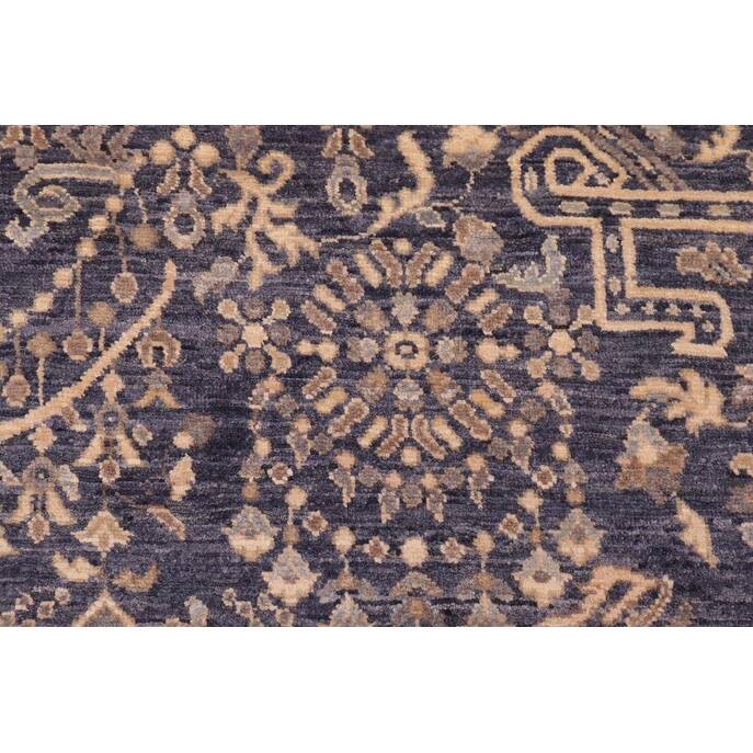 Classic Ziegler Frederic Gray Beige Hand-Knotted Wool Rug - 7'11'' x 10'6''