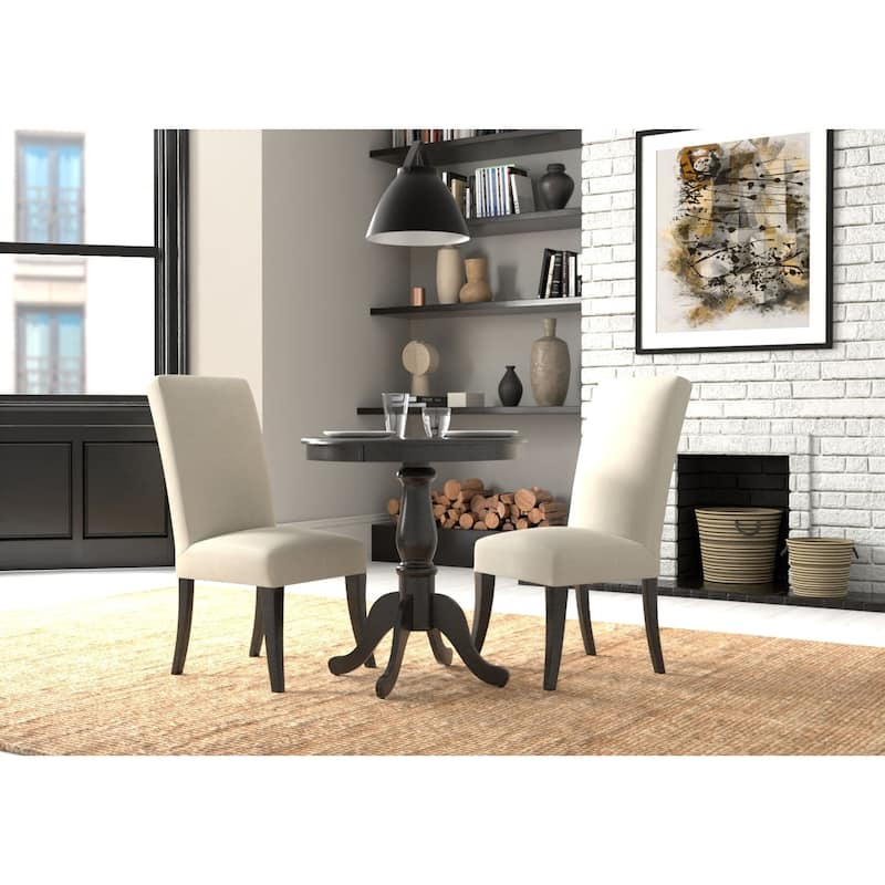 Solid Round Top Pedestal Bar Table - 30" - Espresso Brown