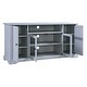preview thumbnail 4 of 15, Merax TV Stand for TV up to 65in with 2 Tempered Glass Doors, Adjustable Shelves