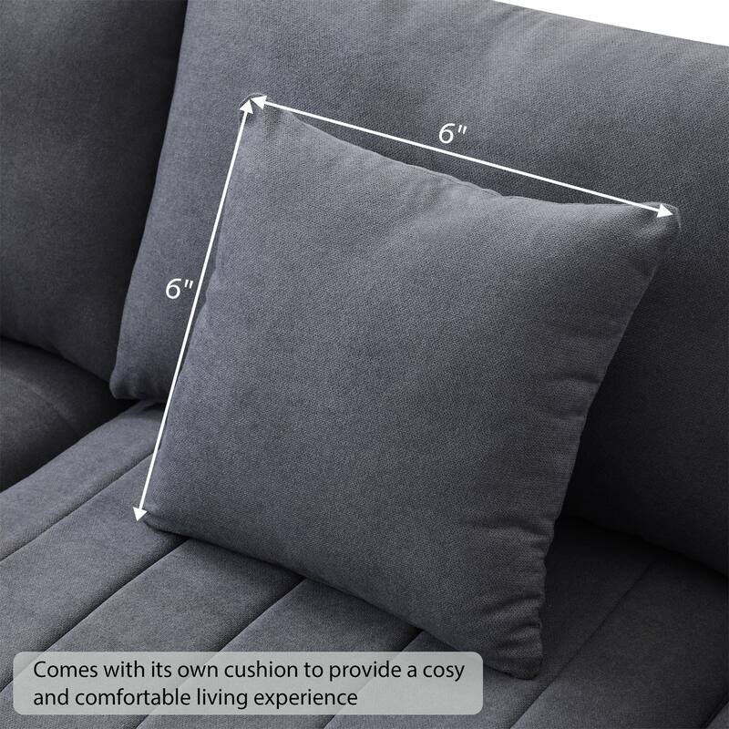 Modern Sectional Sofa with Vertical Stripes