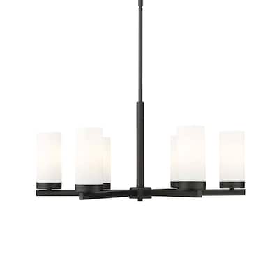 Z-Lite 3044-6 Danica 6 Light 26" Wide Candle Style Chandelier