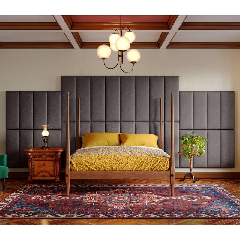 Jaxx Panelist Modern Padded Headboard - Set of 4 Wall Mounted Panels