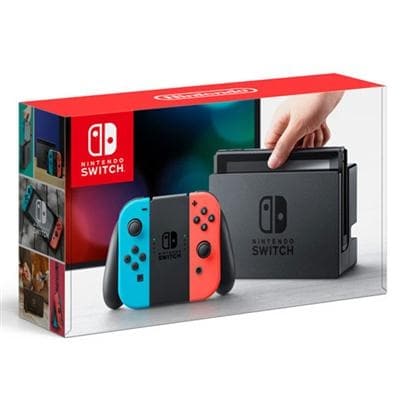 Nintendo Hacskabaa 32Gb Switch Console With Neon Blue And Red Joy Con